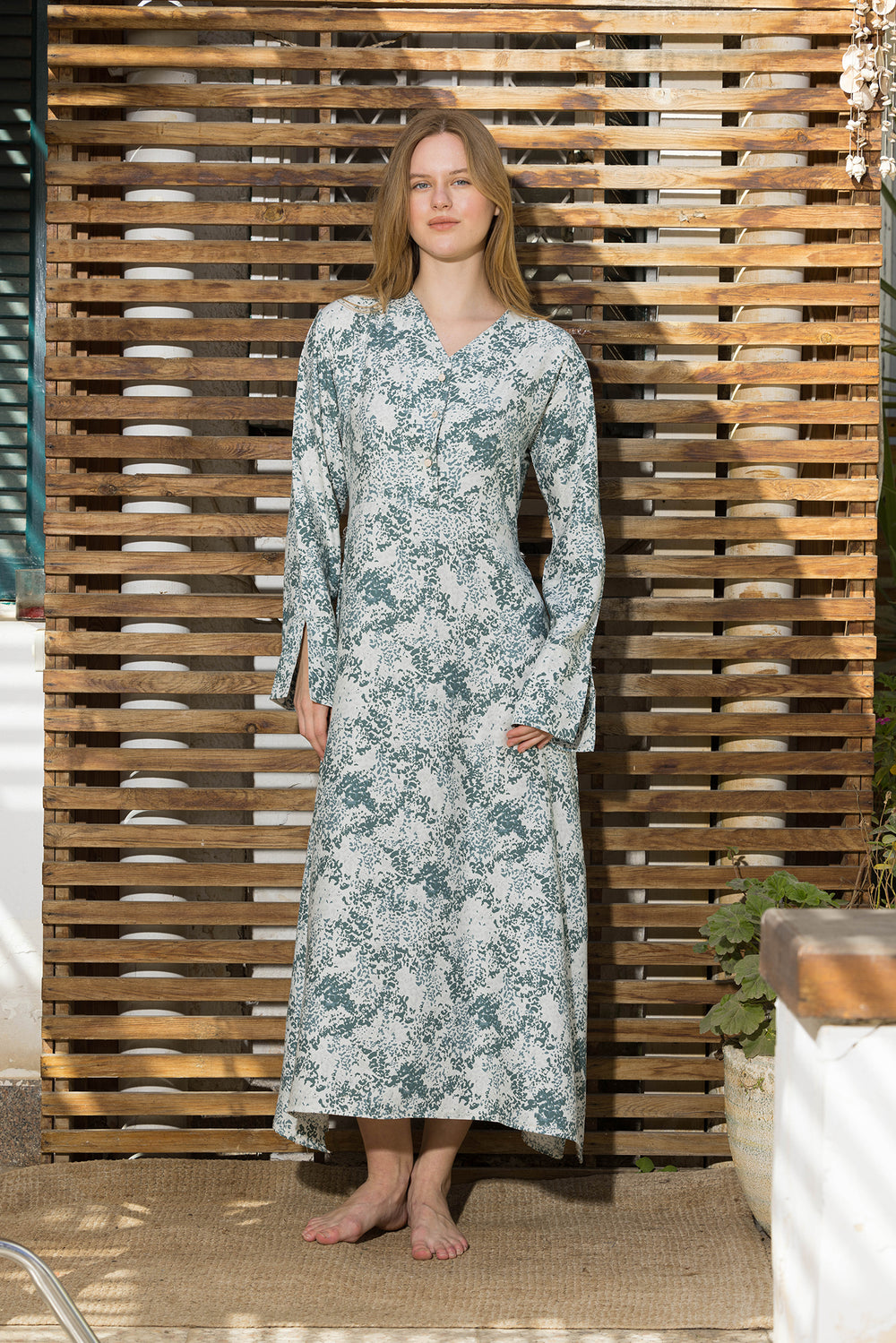 Fern Botanical Robe-Dress