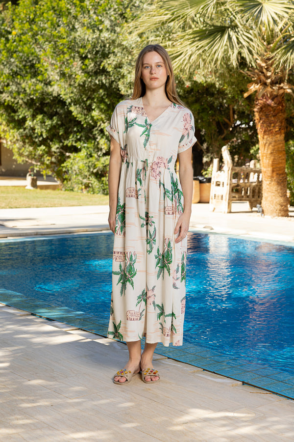 Oasis Palm Viscose Nightgown