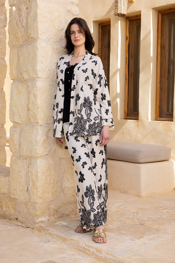 Monet Embroidered Floral Set