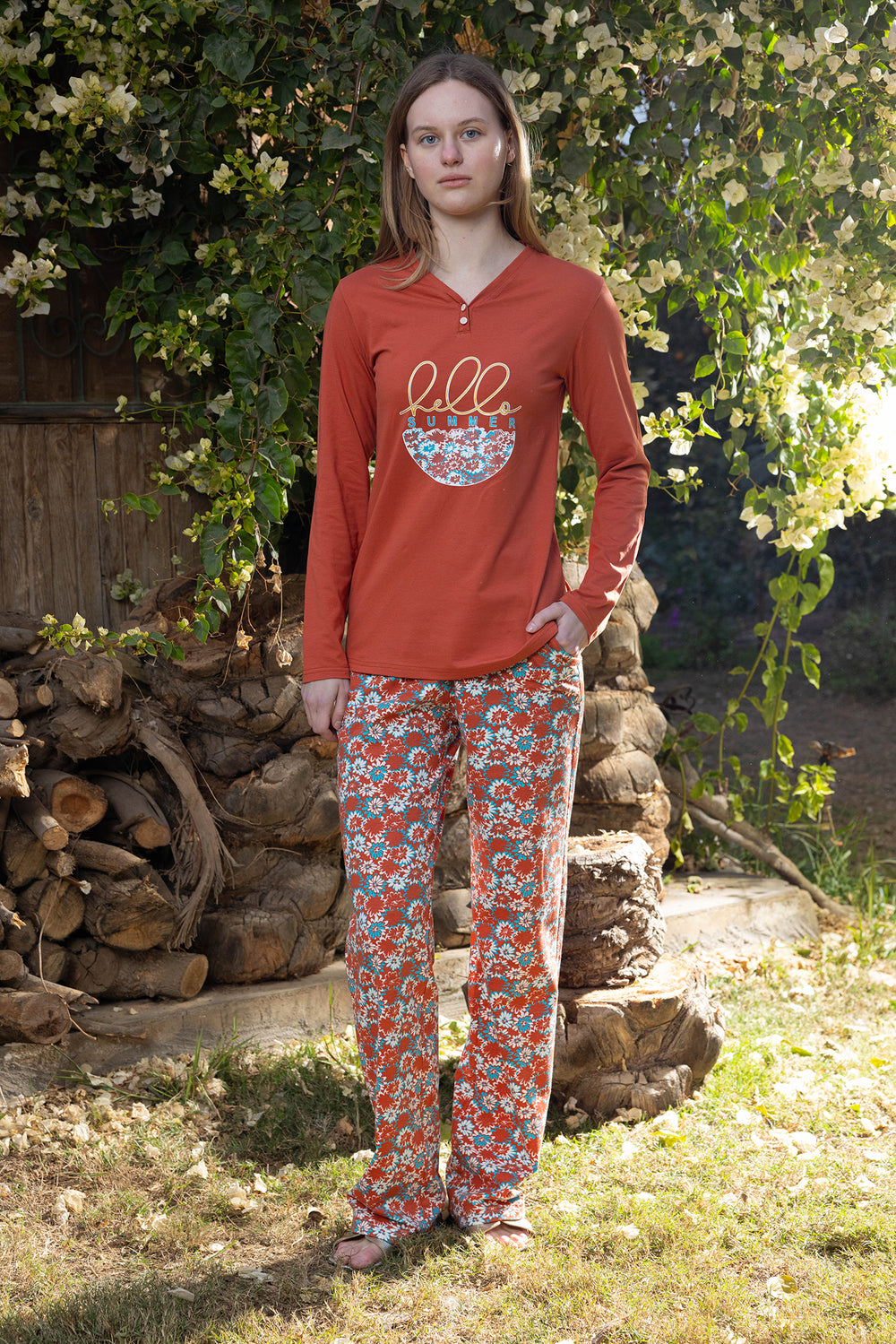 Marigold Daisy Organic Cotton Pyjama Set