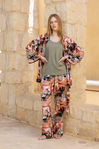 Noir Palm Kaftan Nightgown