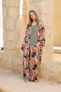 Noir Palm Kaftan Nightgown