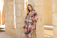 Noir Palm Kaftan Nightgown