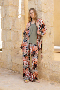 Noir Palm Kaftan Nightgown