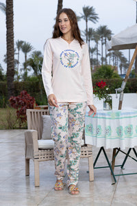 Wildflower Watercolour Iris Organic Cotton Pyjama Set