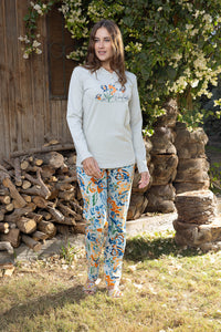 Wildflower Painted Floral Organic Cotton Pyjama Set