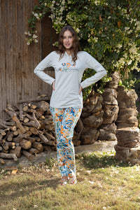 Wildflower Painted Floral Organic Cotton Pyjama Set