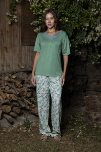 Willow Botanical Viscose Pyjama Set