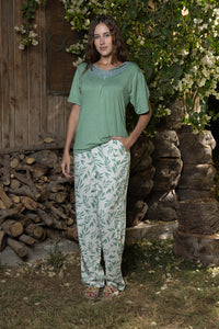 Willow Botanical Viscose Pyjama Set