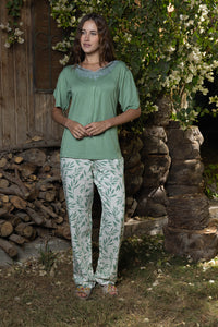 Willow Botanical Viscose Pyjama Set