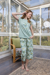 Fern Viscose Pyjama Set