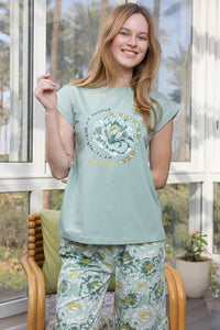 Fern Viscose Pyjama Set