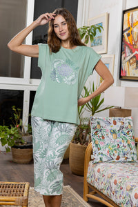 Blush Viscose Pyjama Set